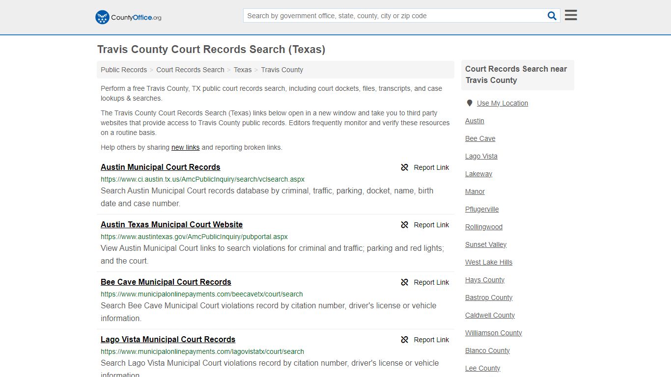 Court Records Search - Travis County, TX (Adoptions, Criminal, Child ...